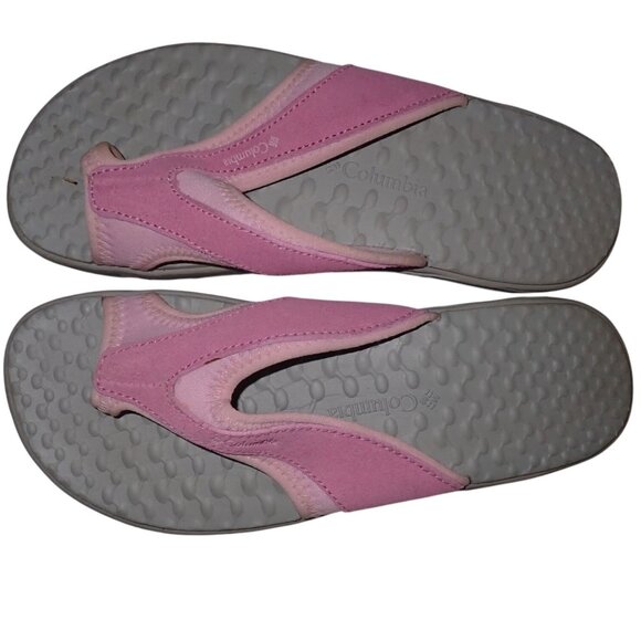 Columbia Jasmine Thong II Sandals Girls 4 Pink Outdoor summer Beach Pink - Picture 2 of 5